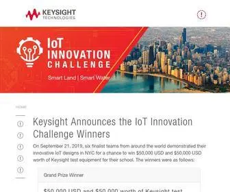 Iotchallengekeysight.com(The Keysight IoT Innovation Challenge) Screenshot