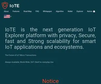 Iote.one(IoTE is the next generation Internet of Things Explorer platform) Screenshot