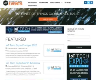 Iotevents.org(Internet of Things Events) Screenshot