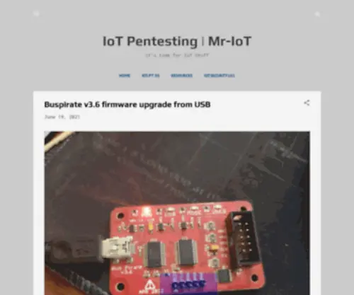 Iotpentest.com(IoT Pentesting) Screenshot