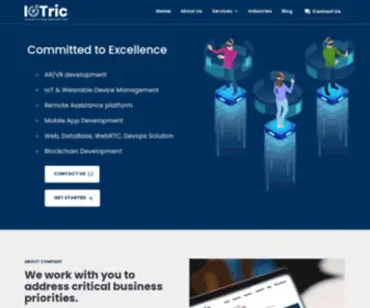 Iotric.com(Complete Virtual reality and augmented reality development) Screenshot