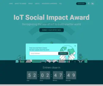 Iotsocialimpact.com(A global IoT Award) Screenshot