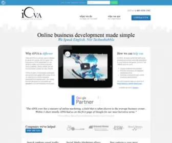 Iovacommunications.com(Online Business Development) Screenshot