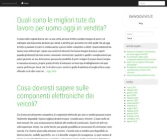 Iovivoiovivro.it(Blog) Screenshot