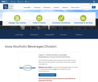 Iowaabd.com(Iowa Alcoholic Beverages Division) Screenshot