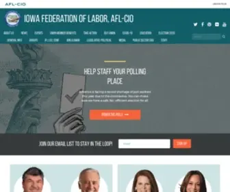 Iowaaflcio.org(Iowa Federation of Labor) Screenshot