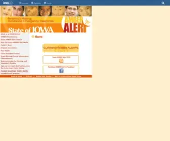 Iowaamberalert.org(State of Iowa Amber Alert) Screenshot