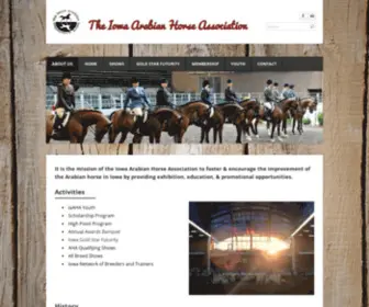 Iowaarabianhorseassociation.com(The Iowa Arabian Horse Association) Screenshot