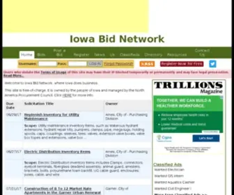 Iowabids.com(Bids in Iowa) Screenshot