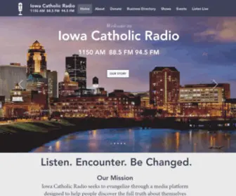 Iowacatholicradio.com(Iowa Catholic Radio) Screenshot