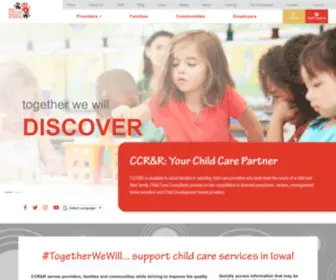 Iowaccrr.org(Child Care Resource & Referral) Screenshot