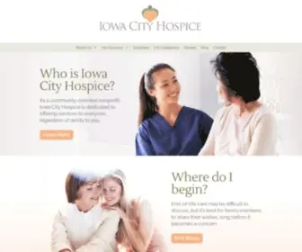 Iowacityhospice.org(Iowa City Hospice) Screenshot