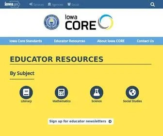 Iowacore.gov(Iowa Core) Screenshot