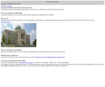 Iowacourtsonline.org(Iowa Courts Online Search) Screenshot