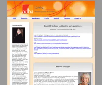 Iowadha.com(Iowa Dental Hygenists' Association) Screenshot