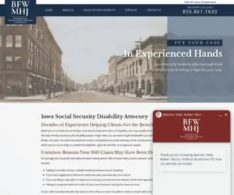 Iowadisabilitylaw.com(Iowa Disability Lawyer) Screenshot