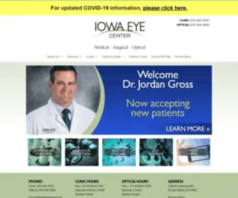 Iowaeyecenter.com(Iowa Eye Center) Screenshot
