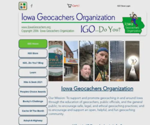 Iowageocachers.org(IGO Home) Screenshot