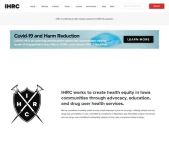 Iowaharmreductioncoalition.org(Working to improve health equity in Iowa communities) Screenshot