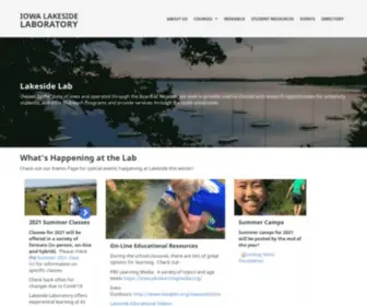 Iowalakesidelab.org(Iowa Lakeside Laboratory) Screenshot