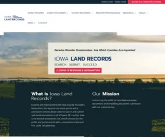 Iowalandrecords.org(Search and submit land records statewide) Screenshot