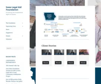 Iowalegalaidfoundation.org(Protecting the Fundamental Rights of Iowans) Screenshot