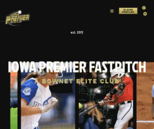 Iowapremierfp.com(Iowa Premier Fastpitch) Screenshot