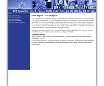 Iowaregionvolleyball.com(Iowaregionvolleyball) Screenshot