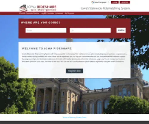 Iowarideshare.org(Iowarideshare) Screenshot