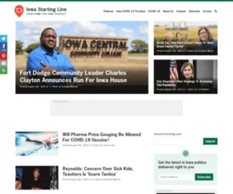 Iowastartingline.com(Iowa Starting Line) Screenshot