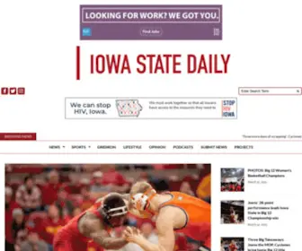 Iowastatedaily.com(The independent student newspaper of Iowa State and Ames since 1890) Screenshot
