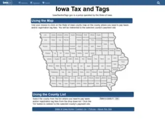 Iowataxandtags.gov(Iowa Tax and Tags) Screenshot