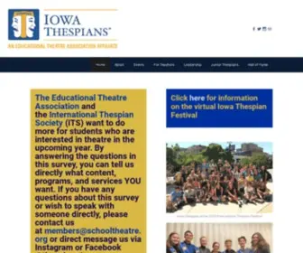 Iowathespians.org(Iowa Thespians) Screenshot