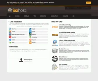 Ioxhost.com(Portal Home) Screenshot