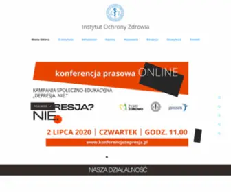 Ioz.org.pl(Raporty Instytutut Ochrony Zdrowia) Screenshot