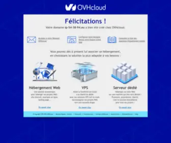 IP-54-38-94.eu(OVHcloud accompagne votre évolution grâce au meilleur des infrastructures web) Screenshot