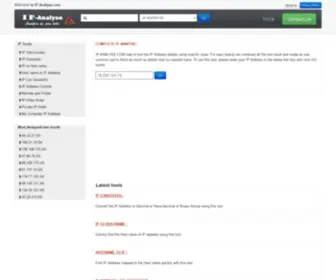 IP-Analyse.com(Free tools to analyse IP Address) Screenshot