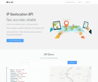IP-Api.com(Geolocation API) Screenshot