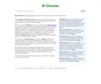 IP-Checker.info(Free online tool) Screenshot