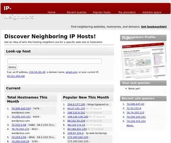 IP-Neighbors.com(Look-up IP address and hostnames) Screenshot