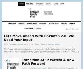 IP-Watch.org(Intellectual Property Watch) Screenshot