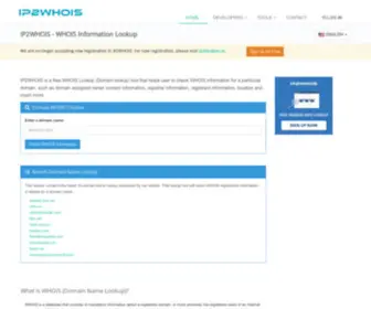 IP2Whois.com(Free WHOIS) Screenshot
