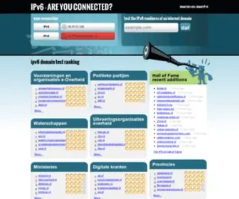 IP6.nl(IPv6 domain readiness tester) Screenshot