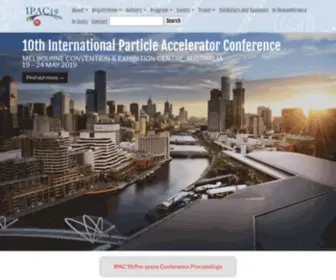 Ipac19.org(Australian Institute of Nuclear Science and Engineering) Screenshot