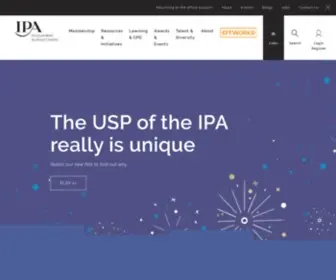 Ipa.co.uk(The Institute of Practitioners in Advertising) Screenshot