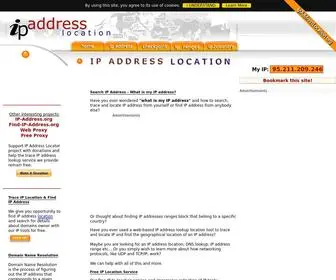 Ipaddresslocation.org(Find IP Address Search) Screenshot