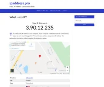 Ipaddress.pro(IP Address Info & Geolocation) Screenshot