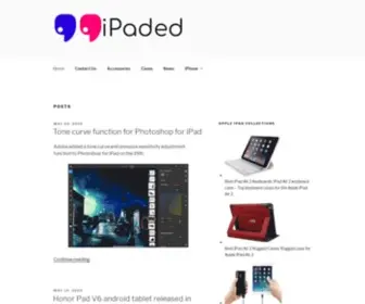 Ipaded.net(The Best Apple iPad News blog) Screenshot