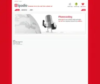 Ipadio.com(Reach the Hard to Reach) Screenshot