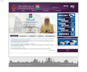 Ipa.gov.bn(Civil Service Institute) Screenshot